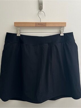 Lands End Swim Skirt Womens Size 20 W -UPF 50 Board Modest Skort Black
